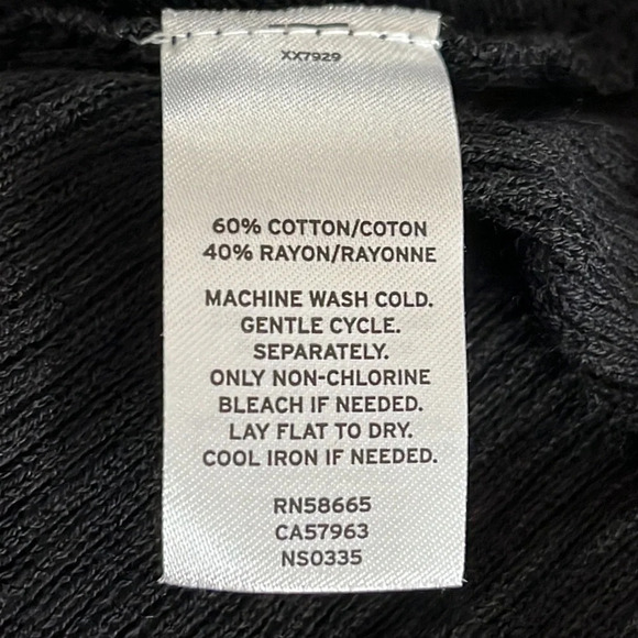 14th & Union Surplice Rib Knit Sweater in Black - NWOT - Size Small - Picture 5 of 5